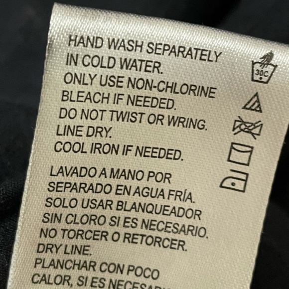 𝅺PATRONS of Peace black rayon top w/tie dye upper portion grunge whimsigoth - Picture 4 of 8